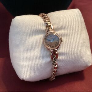 Vintage Rose Gold Ladies Bulova Watch